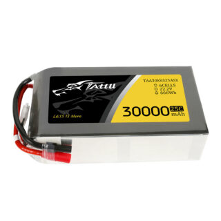 Tattu 30000mAh 6S 25C 22.2V LiPo aku – AS150+XT150 pistik – UAV Classic - Image 1