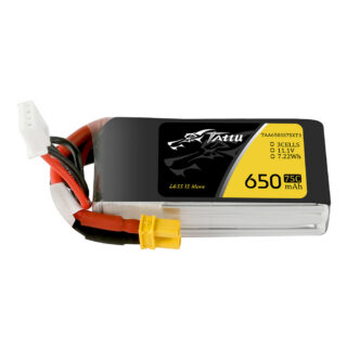 Tattu 650mAh 3S 75C 11.1V LiPo aku – XT30 pistik – FPV Classic - Pilt 1