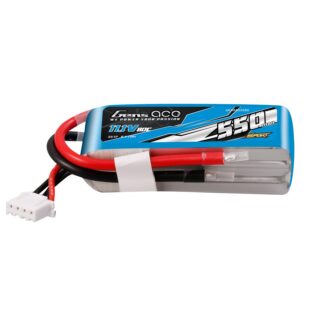 Gens Ace 550mAh 3S 80C 11.1V LiPo aku – ilma pistikuta – Sport (F5J) - Image 1