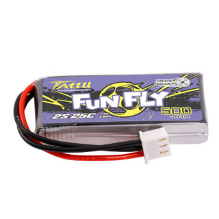 Tattu 500mAh 2S 25C 7.6V(HV) LiPo aku – JST pistik – FunFly - Image 1