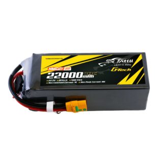 Tattu 22000mAh 6S 10C 22.2V LiPo aku – XT90S-F pistik – Semi-solid - Pilt 1