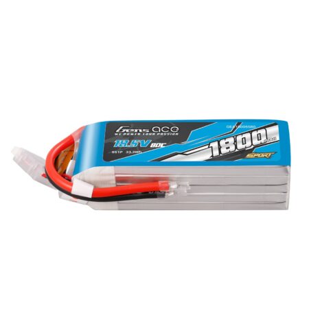 Gens Ace 1800mAh 5S 80C 18.5V LiPo aku – ilma pistikuta – Sport (F5B)