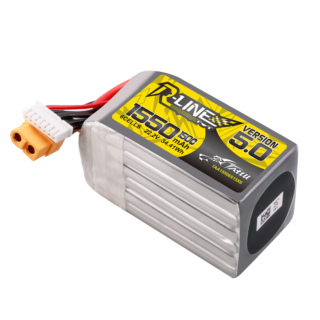 Tattu 1550mAh 6S 150C 22.2V LiPo aku – XT60 pistik – R-Line 5.0 - Pilt 2