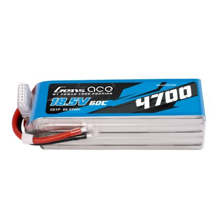 Gens Ace 4700mAh 5S 60C 18.5V LiPo aku – ilma pistikuta – Ace Classic (F3A)