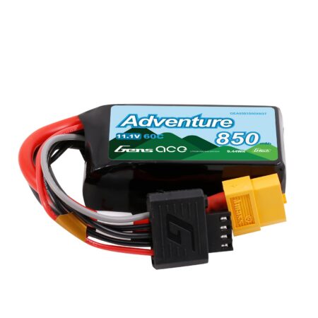 Gens Ace 850mAh 3S 60C 11.1V LiPo aku – XT60 pistik – Adventure