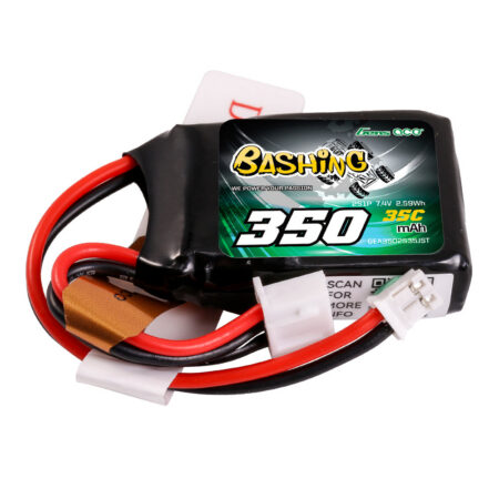 Gens Ace 350mAh 2S 35C 7.4V LiPo aku – JST-PHR pistik – Bashing (Non-G-Tech)