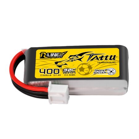 Tattu 400mAh 2S 30C 7.4V LiPo aku – JST-XHR pistik – R-Line