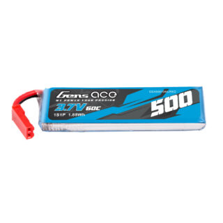 Gens Ace 500mAh 1S 60C 3.7V LiPo aku – JST-SYP pistik – Heli - Image 1