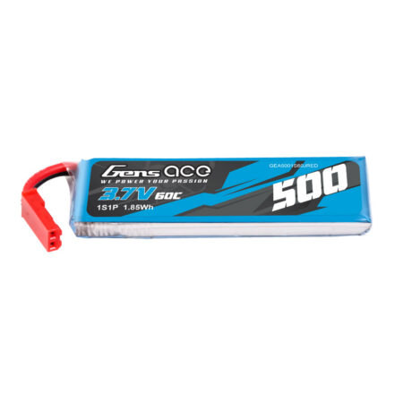 Gens Ace 500mAh 1S 60C 3.7V LiPo aku – JST-SYP pistik – Heli