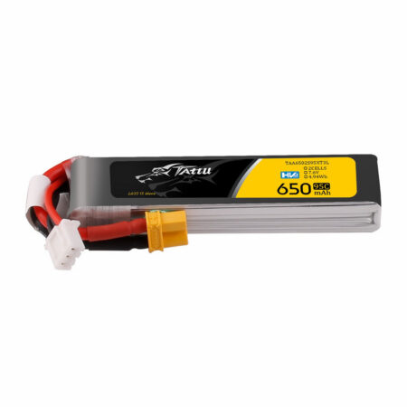 Tattu 650mAh 2S 95C 7.6V(HV) Long LiPo aku – XT30 pistik – FPV Classic