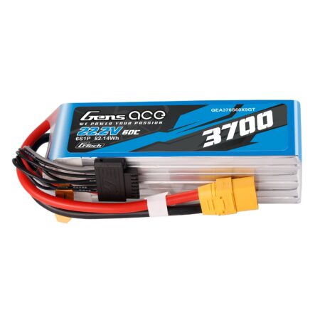 Gens Ace G-Tech 3700mAh 6S 60C 22.2V LiPo aku – XT90 pistik – Heli