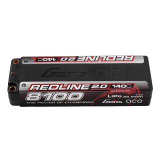 Gens Ace 8100mAh 2S 140C 7.4V LiPo aku – 5.0mm bullet – Redline - Image 1