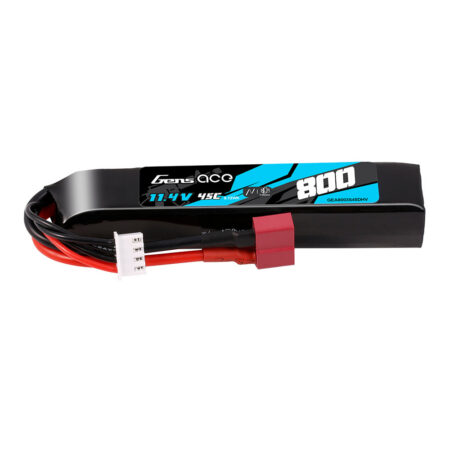 Gens Ace 800mAh 3S 45C 11.4V(HV) LiPo aku – Deans pistik – Airsoft
