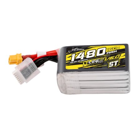 Tattu 1480mAh 6S 160C 22.2V ST LiPo aku – XT60 pistik – R-Line 6.0