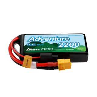 Gens Ace 2200mAh 3S 60C 11.1V LiPo aku – XT60 pistik – Adventure - Image 1