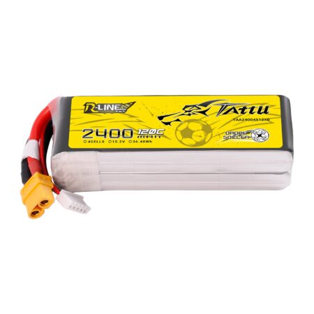 Tattu 2400mAh 4S 120C 15.2V(HV) LiPo aku – XT60 pistik – R-Line