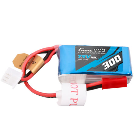 Gens Ace 300mAh 2S 45C 7.4V LiPo aku – JST-SYP pistik – Ace Classic