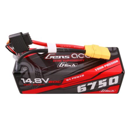 Gens Ace G-Tech 6750mAh 4S 60C 14.8V LiPo aku – kõvakest – XT90 pistik – Car Classic