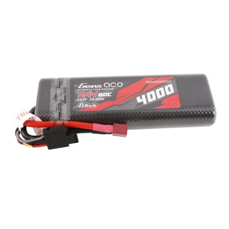 Gens Ace G-Tech 4000mAh 2S 60C 7.4V LiPo aku – kõvakest – Deans pistik – Car Classic