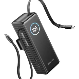 EcoFlow RAPID 25 000 mAh akupank (must) + kaabel - Pilt 1