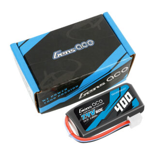 Gens Ace 400mAh 2S 60C 7.4V LiPo aku – JST pistik – Heli - Image 2