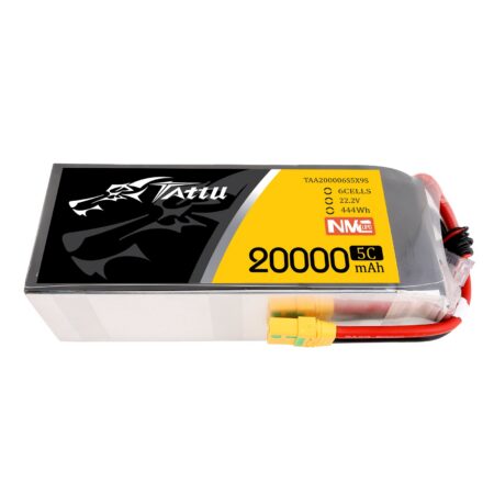 Tattu 20000mAh 6S 5C 22.2V LiPo aku – XT90-S pistik – Semi-solid