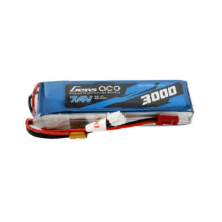 Gens Ace 3000mAh 2S 7.4V LiPo aku – TX&RX - Image 1