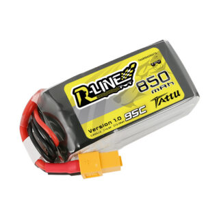 Tattu 850mAh 4S 95C 14.8V LiPo aku – XT60 pistik – R-Line 1.0 - Pilt 2