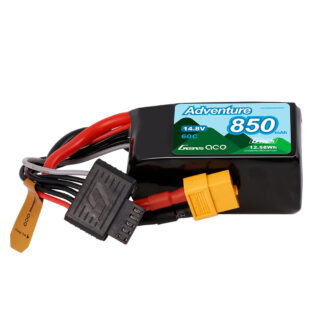 Gens Ace 850mAh 4S 60C 14.8V LiPo aku – XT60 pistik – Adventure - Pilt 1