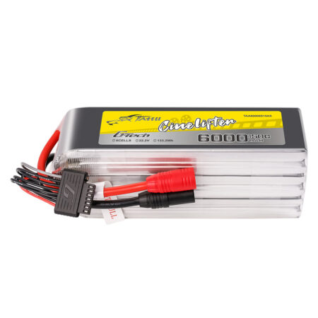 Tattu 6000mAh 6S 150C 22.2V LiPo aku – AS150 pistik – Cinelifter