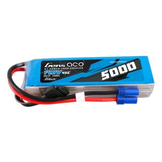 Gens Ace G-Tech 5000mAh 4S 45C 14.8V LiPo aku – EC5 pistik – Ace Classic - Image 1