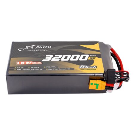 Tattu 32000mAh 6S 5C 23.7V(UHV) LiPo aku – XT90S-F pistik – UAV Classic