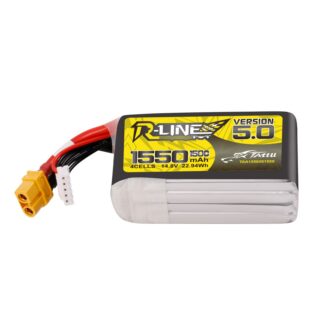 Tattu 1550mAh 4S 150C 14.8V LiPo aku – XT60 pistik – R-Line 5.0 - Image 1