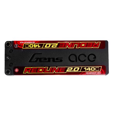 Gens Ace 6600mAh 2S 140C 7.6V(HV) LiPo aku – 5.0mm bullet – Redline
