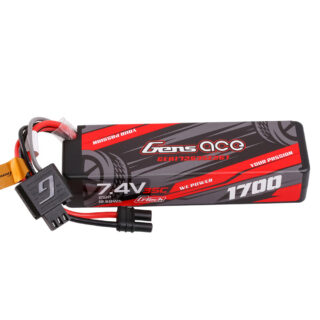 Gens Ace 1700mAh 2S 35C 7.4V LiPo aku – kõvakest – IEC2 pistik – Car Classic - Image 1