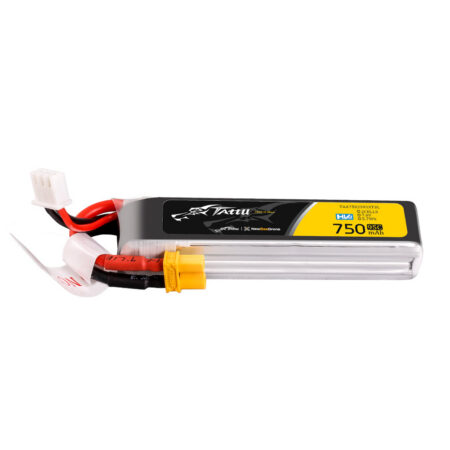 Tattu 750mAh 2S 95C 7.6V(HV) Long LiPo aku – XT30U-F pistik – FPV Classic