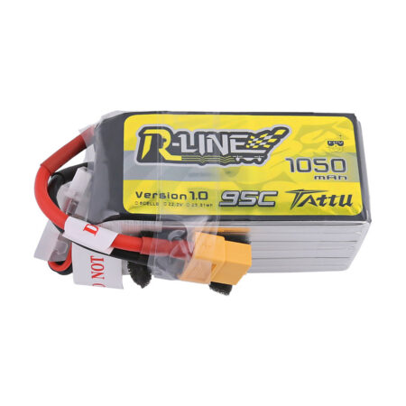 Tattu 1050mAh 6S 95C 22.2V LiPo aku – XT60 pistik – R-Line 1.0 (TA-RL-95C-1050-6S1P)