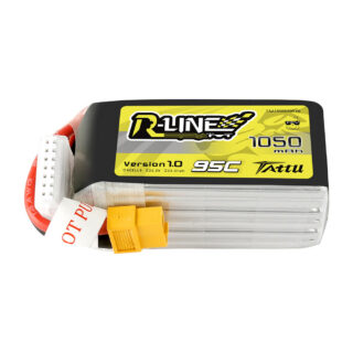 Tattu 1050mAh 6S 95C 22.2V LiPo aku – XT60 pistik – R-Line 1.0 (TAA10506S95X6) - Image 1