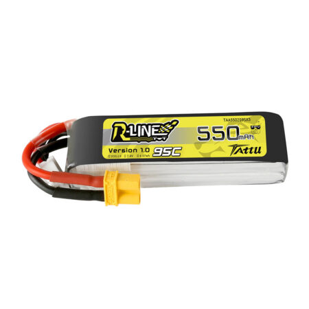 Tattu 550mAh 2S 95C 7.4V LiPo aku – XT30 pistik – R-Line 1.0