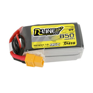 Tattu 850mAh 4S 95C 14.8V LiPo aku – XT60 pistik – R-Line 1.0 - Pilt 1