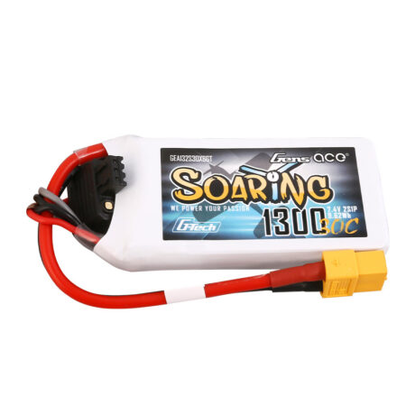 Gens Ace G-Tech 1300mAh 2S 30C 7.4V LiPo aku – XT60 pistik – Soaring