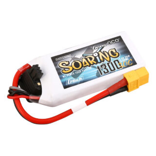 Gens Ace G-Tech 1300mAh 2S 30C 7.4V LiPo aku – XT60 pistik – Soaring - Pilt 2