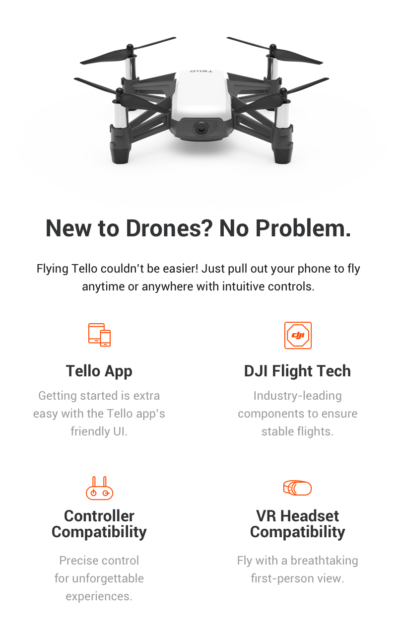 drone dji tello ryze tech